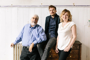 photo of Mike Stern, Matt Maude and Sarah Kerrush